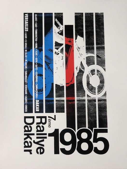1985 Rallye Dakar Poster